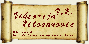 Viktorija Milošanović vizit kartica
